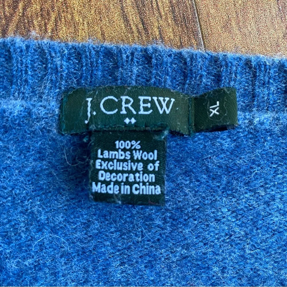 Y2K J. Crew 100% Lambswool Oarsman Medium Weight Crewneck Sweater